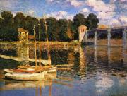 Claude Monet The Bridge at Argenteuil Spain oil painting artist